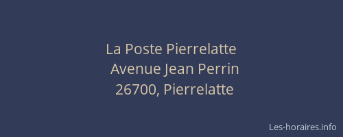 La Poste Pierrelatte