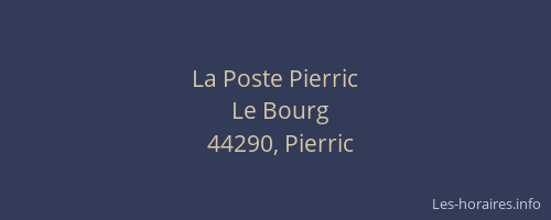 La Poste Pierric