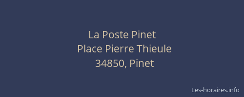 La Poste Pinet