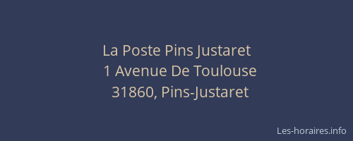 La Poste Pins Justaret