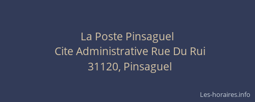 La Poste Pinsaguel