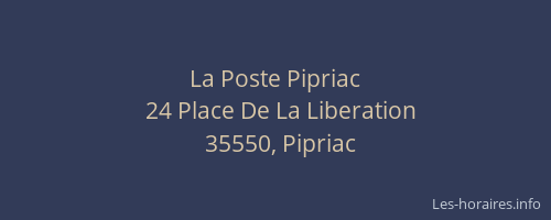 La Poste Pipriac