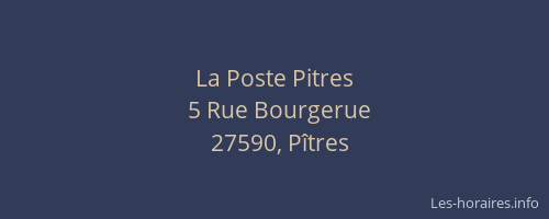 La Poste Pitres