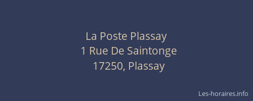 La Poste Plassay