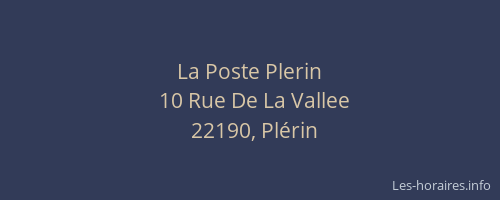 La Poste Plerin
