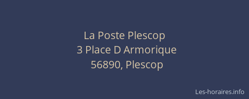 La Poste Plescop