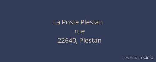 La Poste Plestan