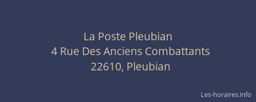 La Poste Pleubian