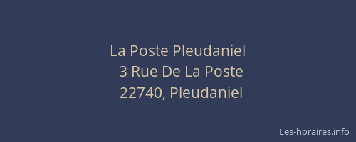 La Poste Pleudaniel