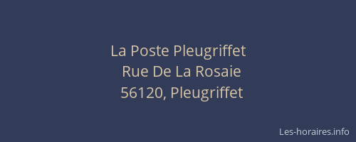 La Poste Pleugriffet