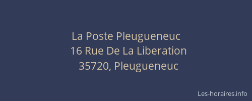 La Poste Pleugueneuc