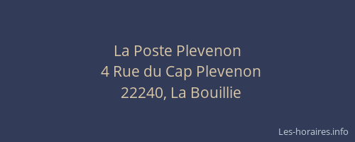 La Poste Plevenon