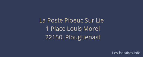 La Poste Ploeuc Sur Lie