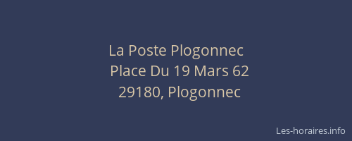 La Poste Plogonnec