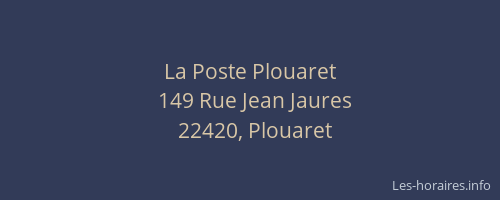 La Poste Plouaret