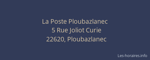 La Poste Ploubazlanec