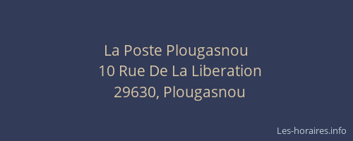 La Poste Plougasnou