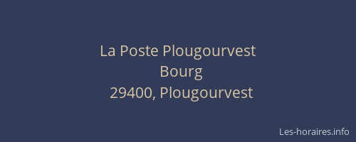 La Poste Plougourvest