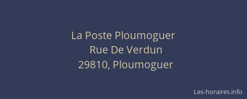 La Poste Ploumoguer