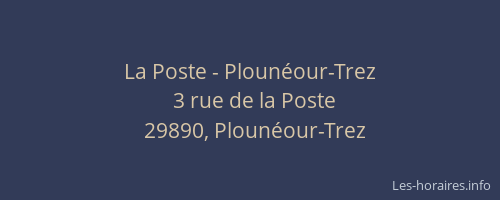 La Poste - Plounéour-Trez