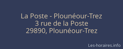 La Poste - Plounéour-Trez