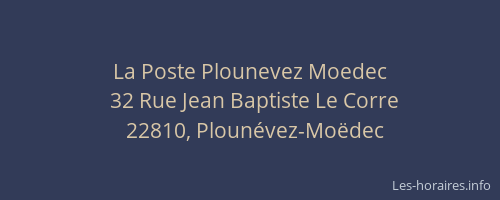 La Poste Plounevez Moedec