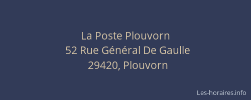 La Poste Plouvorn