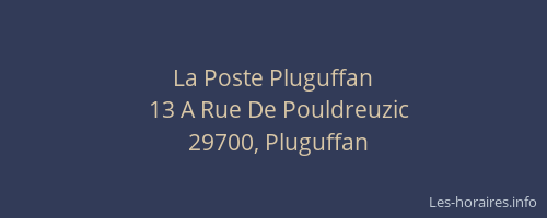 La Poste Pluguffan