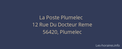 La Poste Plumelec
