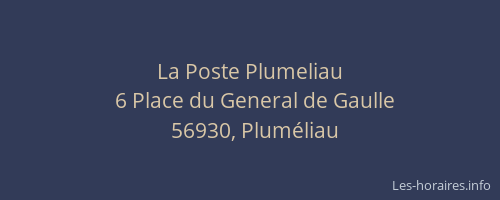 La Poste Plumeliau