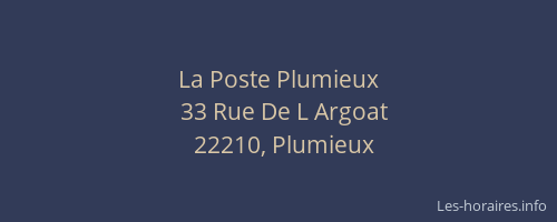 La Poste Plumieux