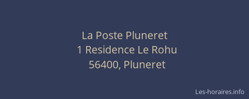 La Poste Pluneret