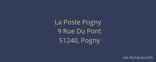 La Poste Pogny