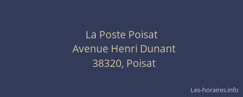 La Poste Poisat