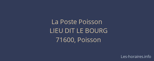La Poste Poisson