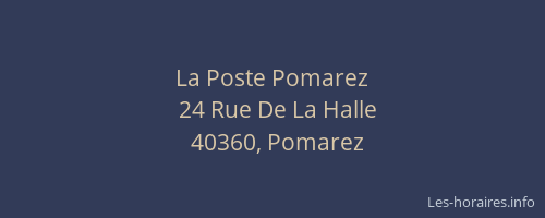 La Poste Pomarez