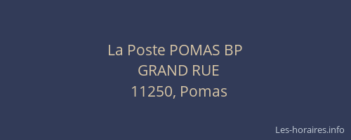 La Poste POMAS BP
