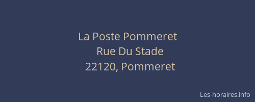 La Poste Pommeret