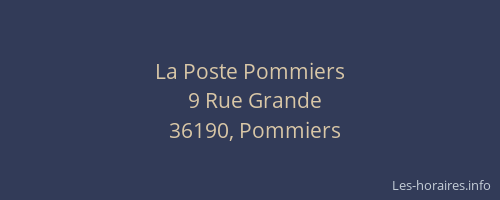 La Poste Pommiers