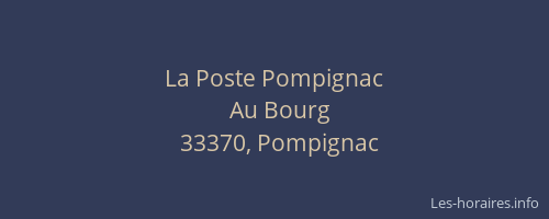 La Poste Pompignac