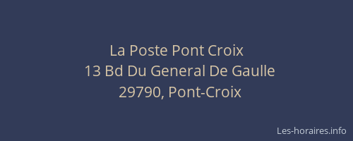 La Poste Pont Croix