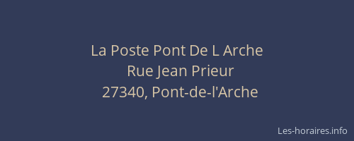 La Poste Pont De L Arche