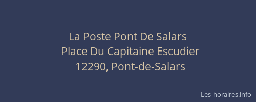 La Poste Pont De Salars