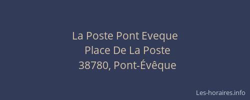 La Poste Pont Eveque