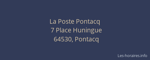 La Poste Pontacq