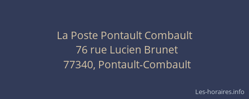 La Poste Pontault Combault