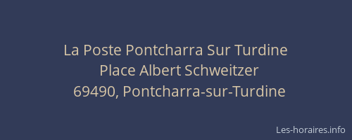 La Poste Pontcharra Sur Turdine