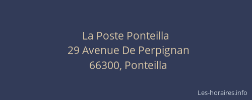 La Poste Ponteilla