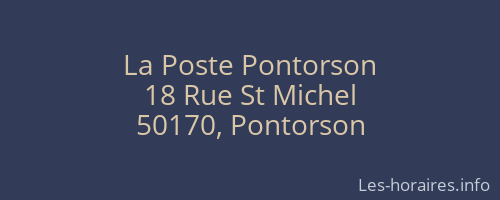 La Poste Pontorson