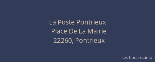 La Poste Pontrieux